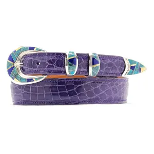 B G Mudd 11 w/ Turquoise, Lapis & Yellow MOP Buckle Set 1.0