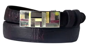 B G Mudd Grey MOP, Yellow MOP, Sugilite & Onyx One Piece Buckle 1.0