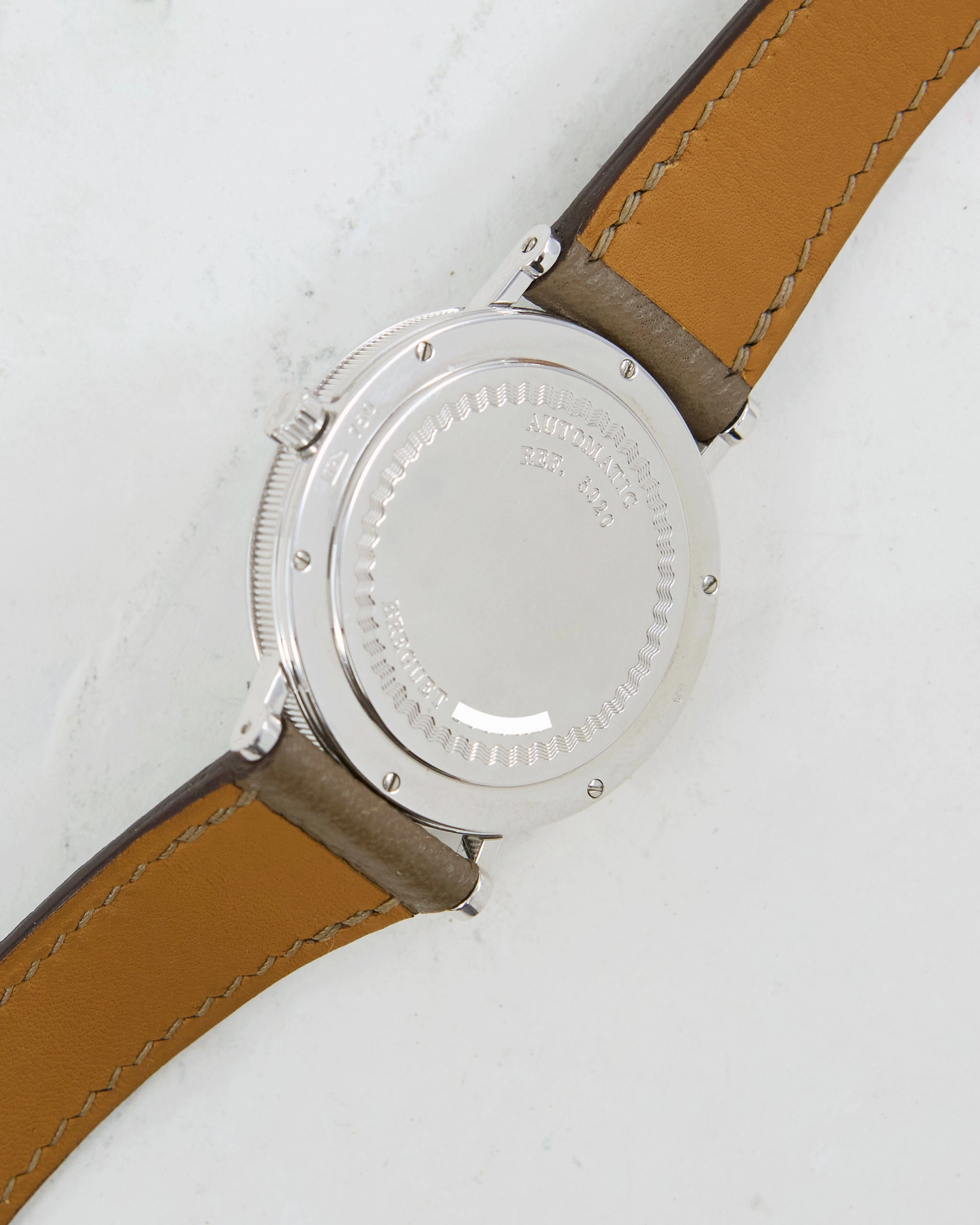 BREGUET CLASSIQUE AUTOMATIC GUILLOCHE DIAL IN WHITE GOLD WITH SIGNED BUCKLE