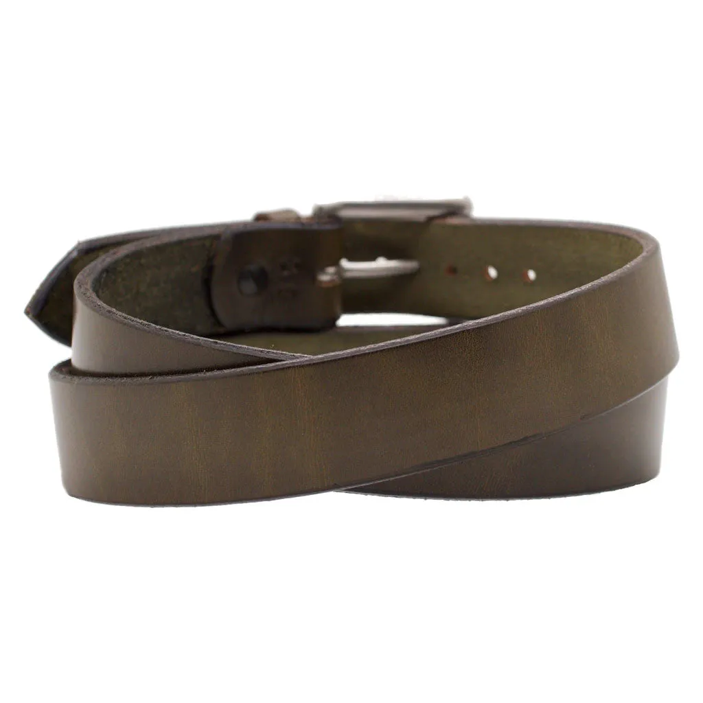 CLASSIC CEDAR Olive Green 1.5 Leather Belt