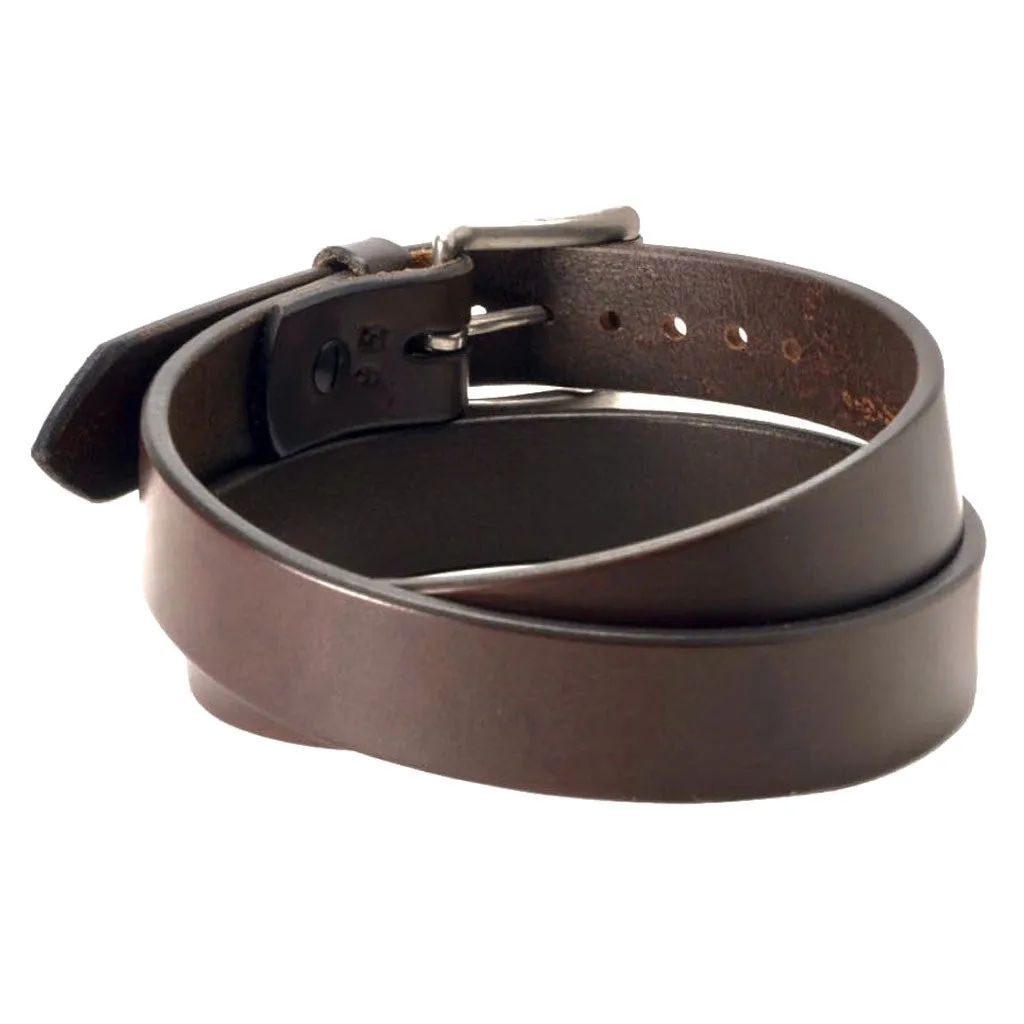 CLASSIC NARROW 1.25 ESPRESSO Dark Brown Leather Belt