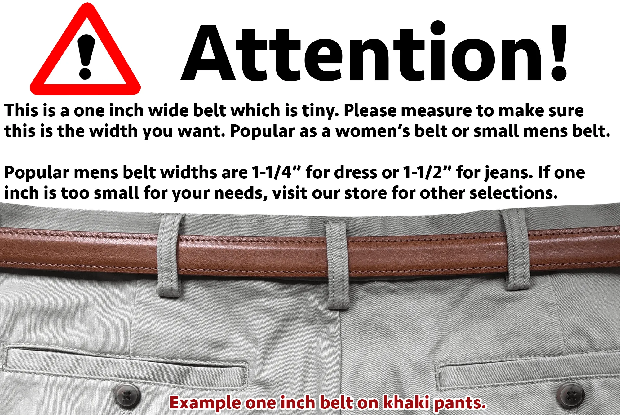 Designer Black Italian Calf Leather Dress Belt: 1” Wide **Made To Order Allow 5 To 6 Weeks To Ship