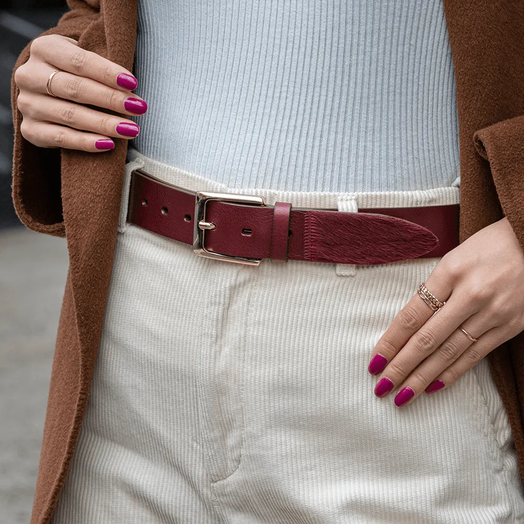 East Meets West Women Burgundy