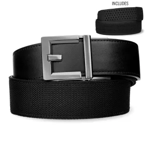 EXECUTIVE PROTECTION BLACK TACTICAL HYBRID BELT 1.75": COMPLETE KIT
