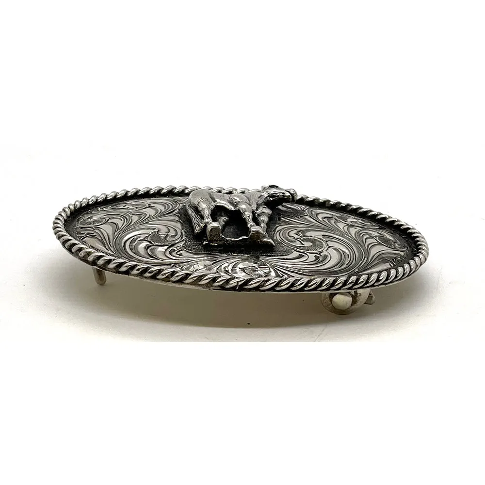 Gloria Stewart Horse w/ Sapphire One Piece Buckle 1.5