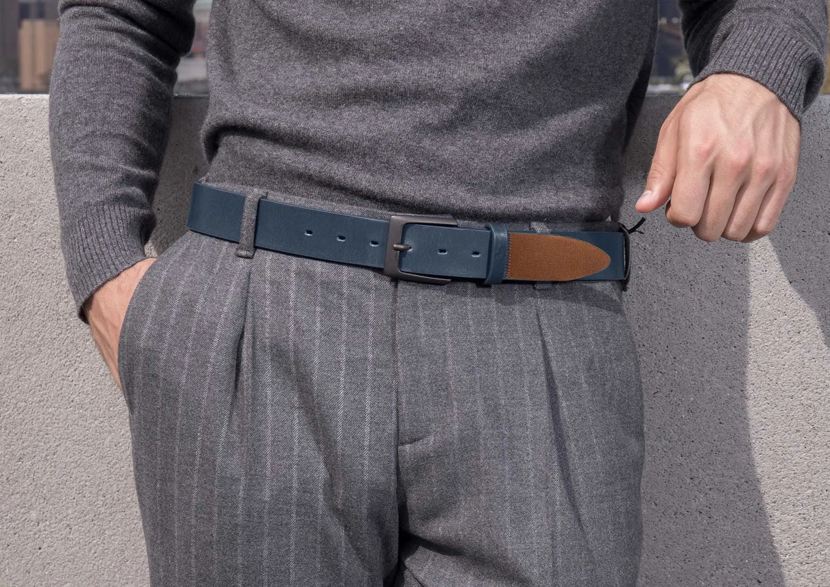 Jet Set Men Blue & Brown
