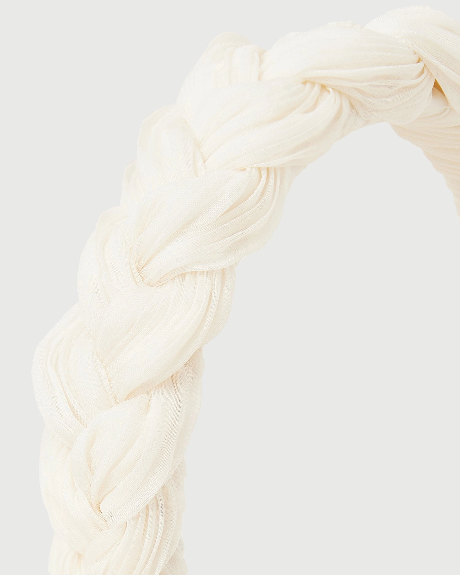 Lilac Pearl Braided Headband