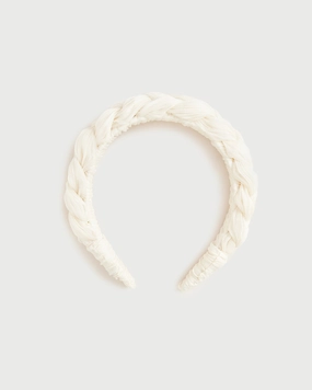 Lilac Pearl Braided Headband