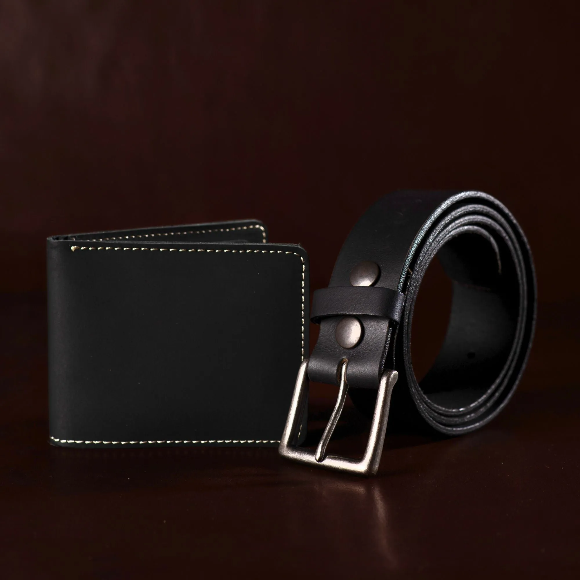 Long Haul Belt   Wallet - Men's Leather Belt and Wallet Gift Set