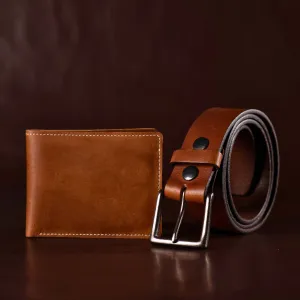Long Haul Belt   Wallet - Men's Leather Belt and Wallet Gift Set