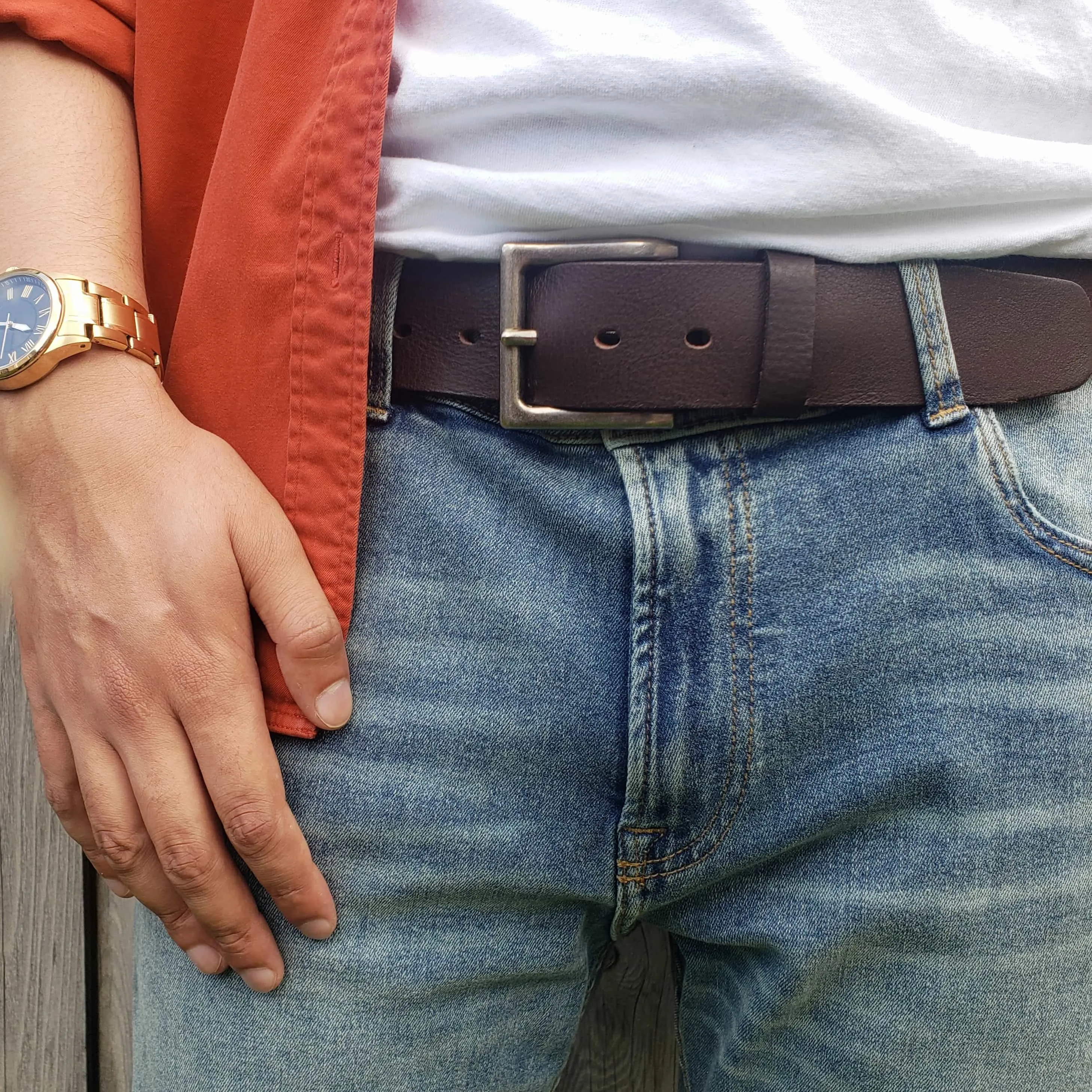 Long Haul Belt   Wallet - Men's Leather Belt and Wallet Gift Set