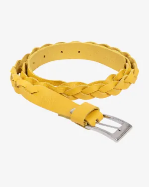 Lowie Yellow Plaited Belt