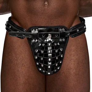 Male Power Taurus Faux Leather Chastity Thong