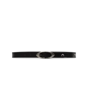 Moon Stud Leather Belt