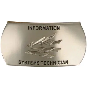 Navy Enlisted Specialty Belt Buckle: Information Systems Technician: IT