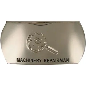 Navy Enlisted Specialty Belt Buckle: Machinery Repairman: MR