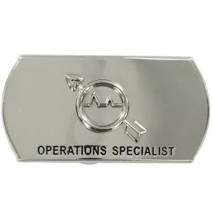 Navy Enlisted Specialty Belt Buckle: Operations Specialist: OS