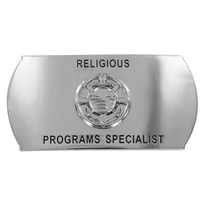 Navy Enlisted Specialty Belt Buckle: Religious Programs Specialist: RP