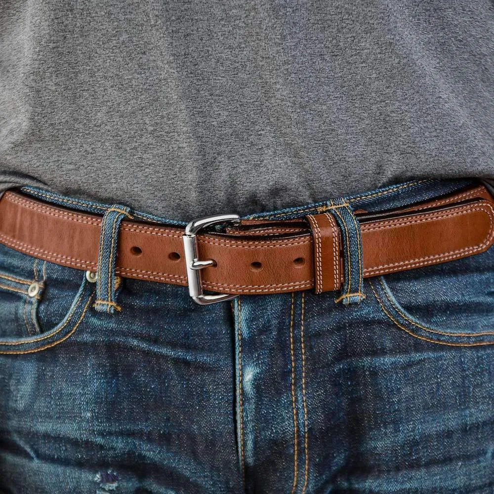 Old World Harness Leather Belt - 1.5"
