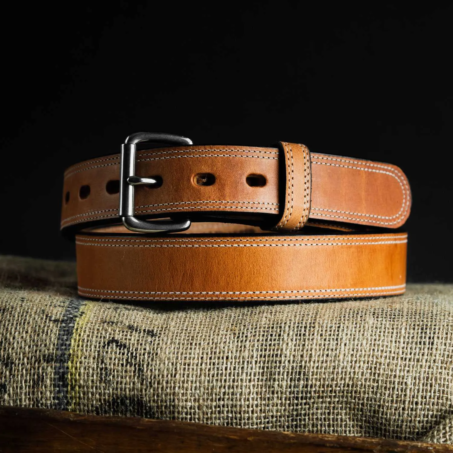 Old World Harness Leather Belt - 1.5"