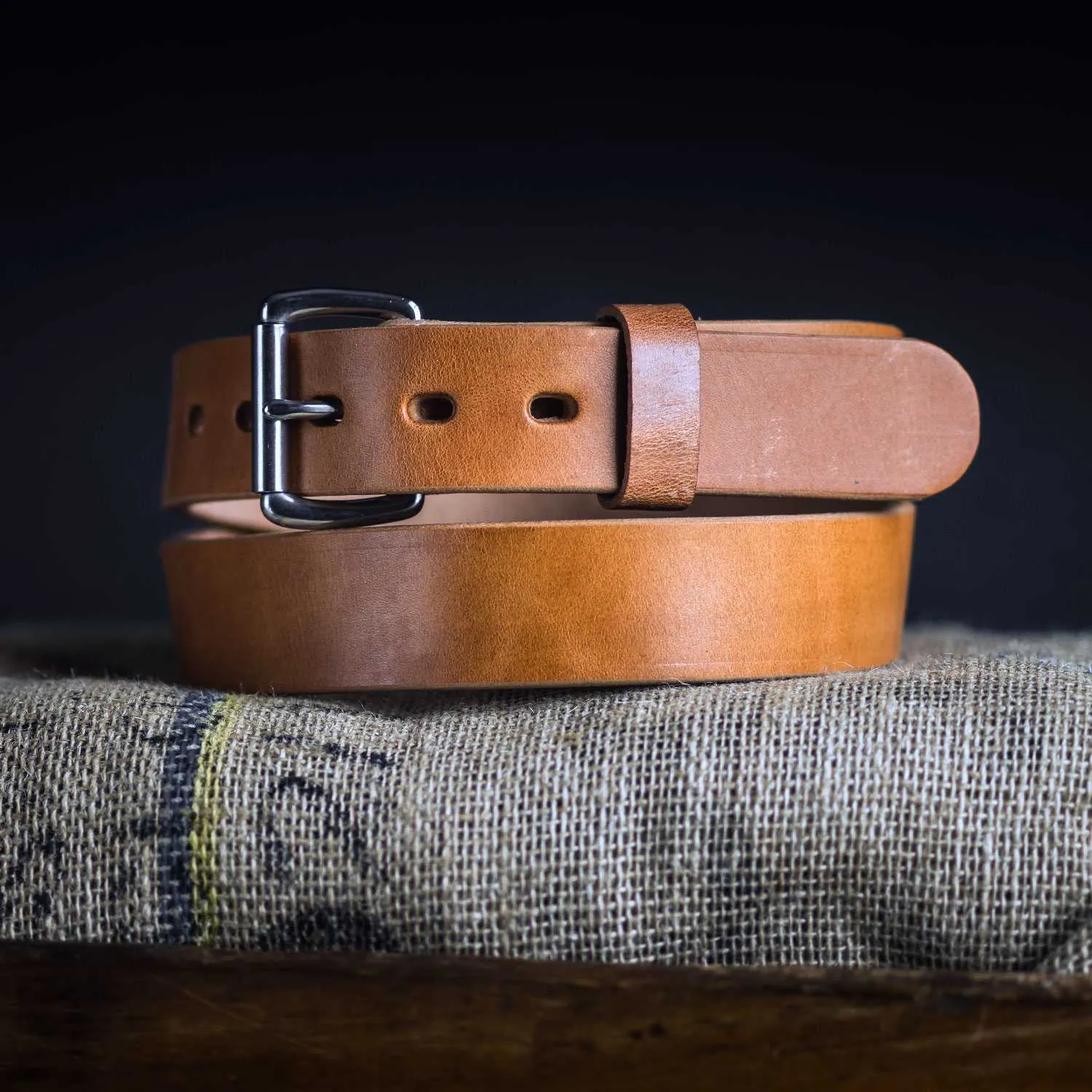 Old World Harness Leather Belt - 1.5"