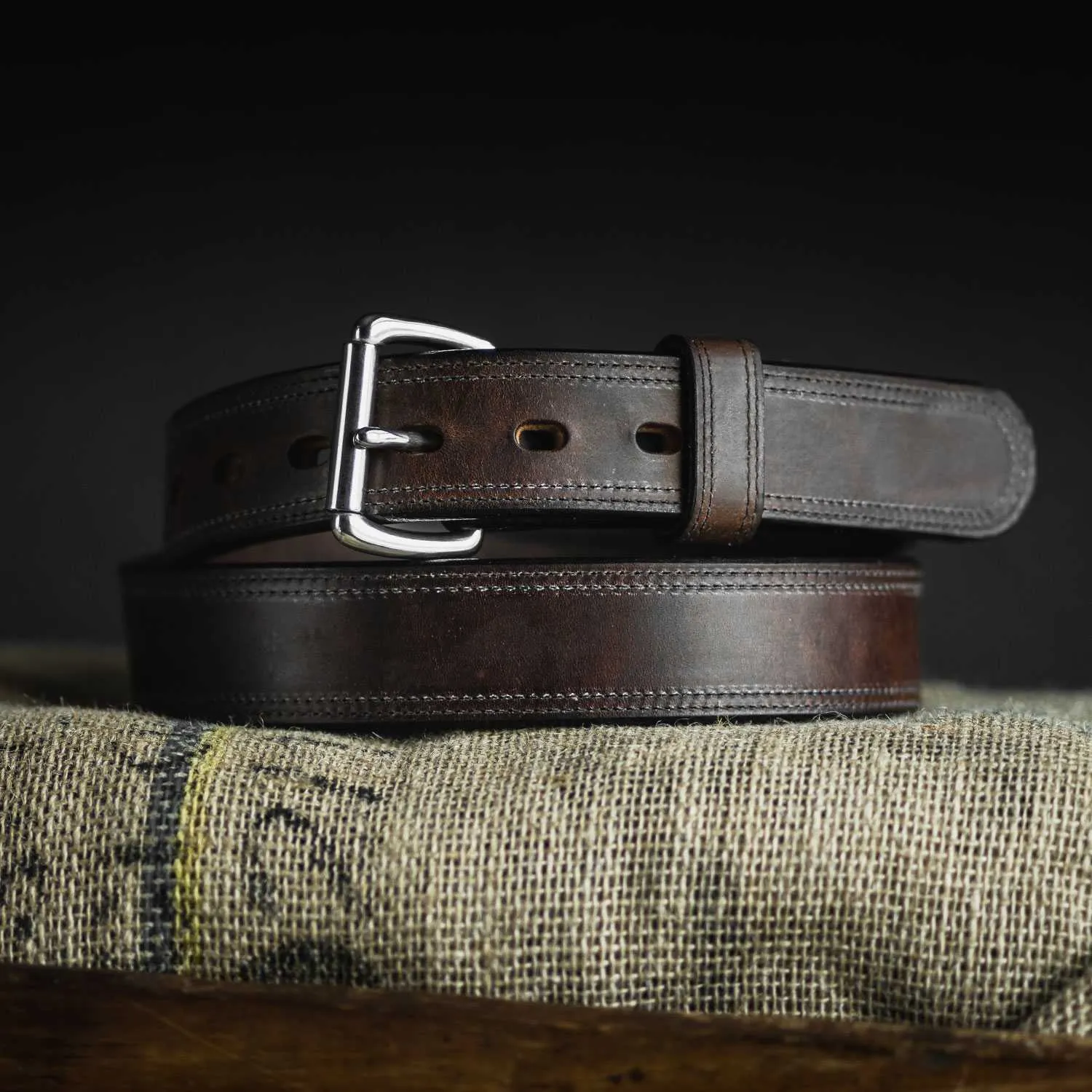 Old World Harness Leather Belt - 1.5"