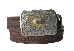 Richard Stump Gold Wild Turkey One Piece Buckle 1.5