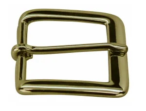 Solid Brass Jefferson Dress Buckle for Leather Belt