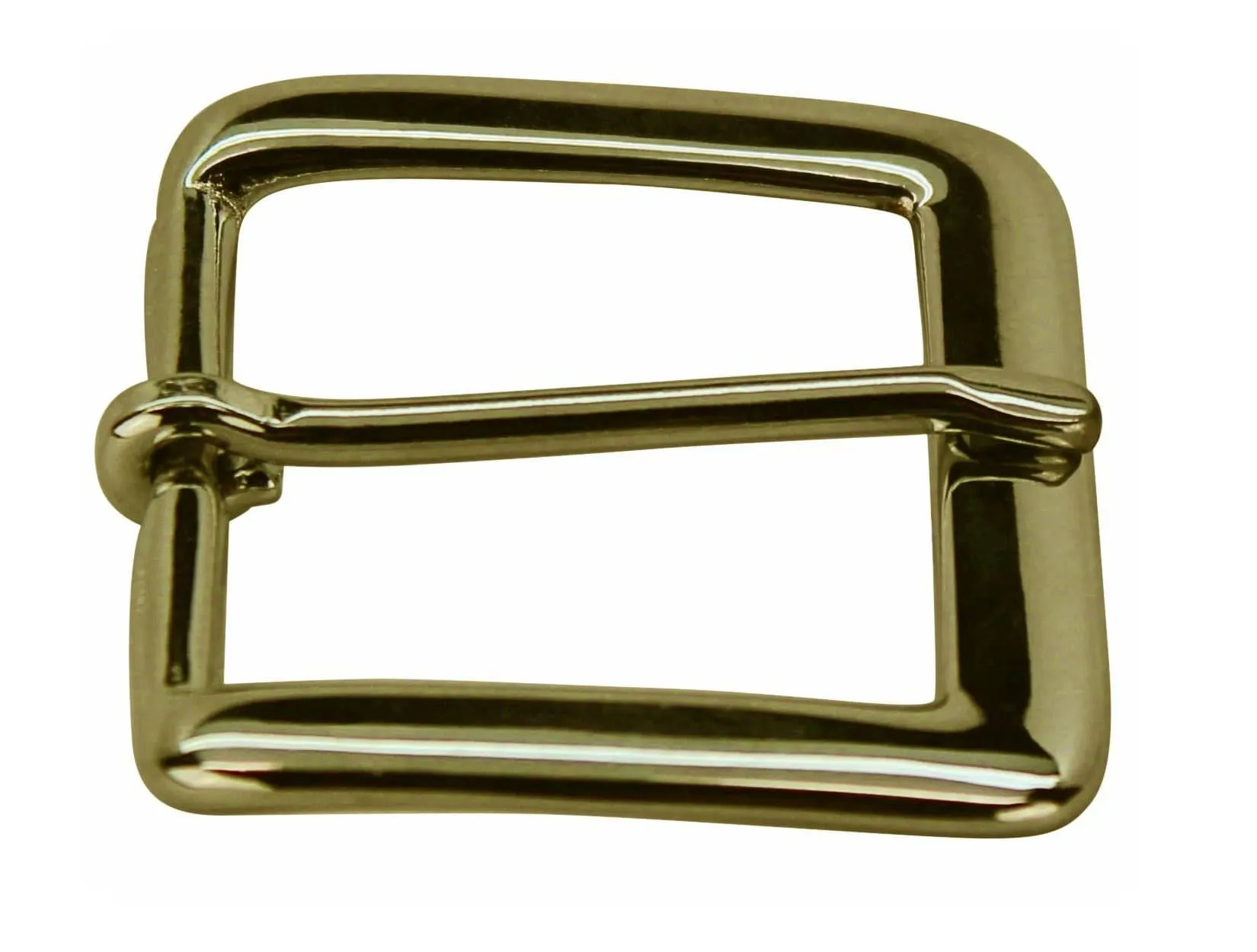 Solid Brass Jefferson Dress Buckle for Leather Belt