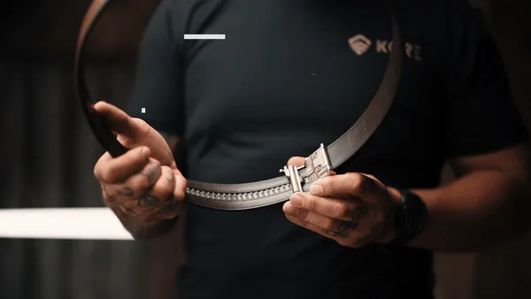 STAR BUCKLE | BLACK BUFFALO LEATHER GUN BELT