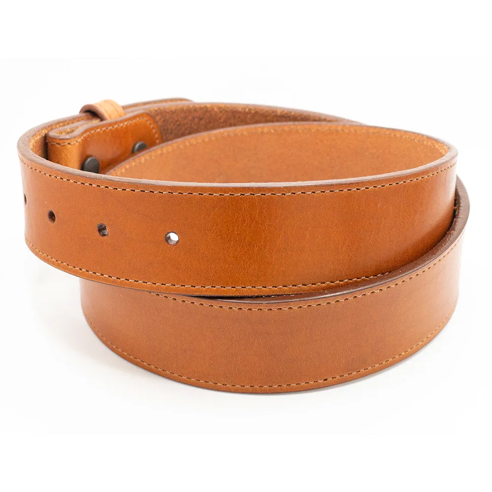 Tan Bridle Leather Belt Straps