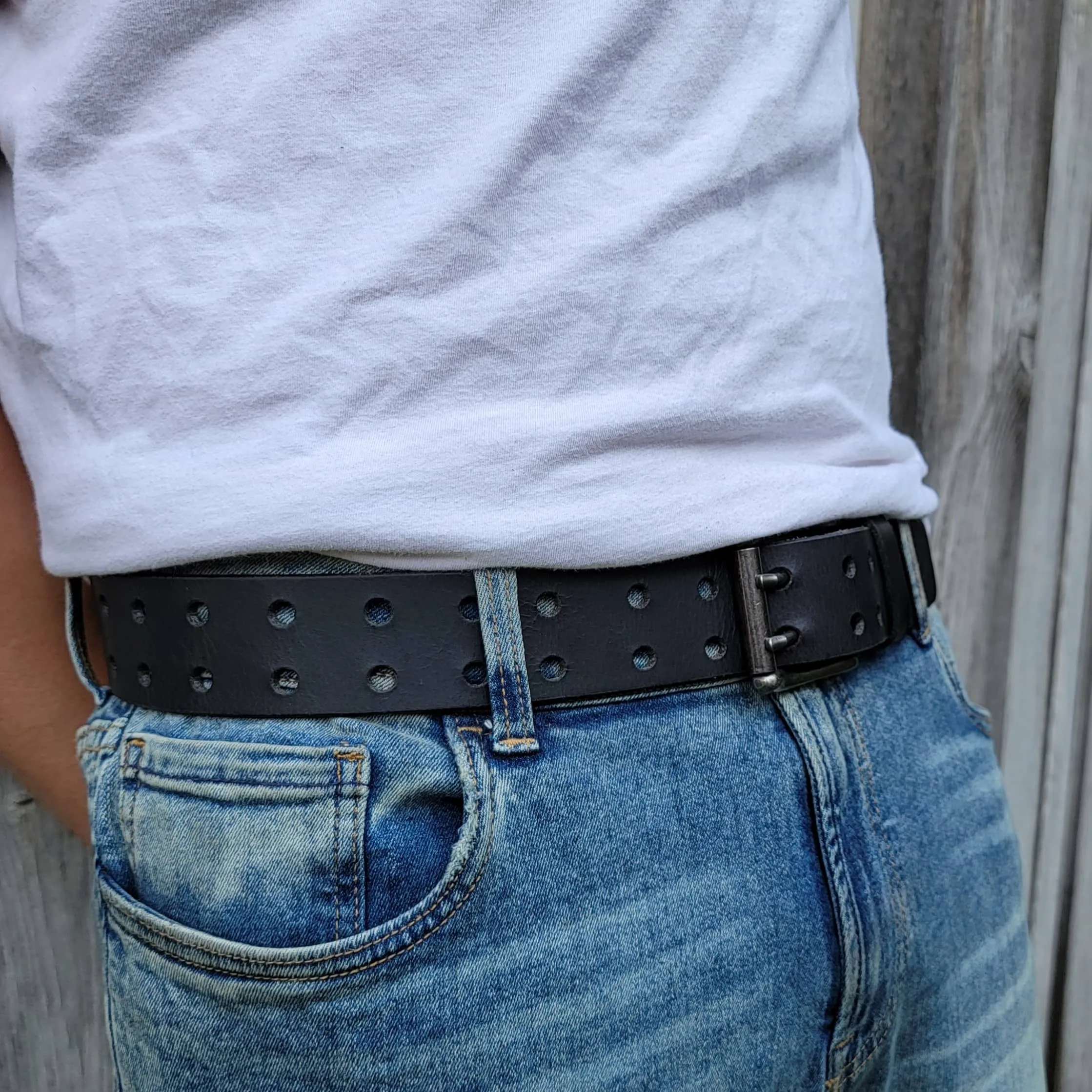 The Double Hole Belts - 2 PC Gift Set