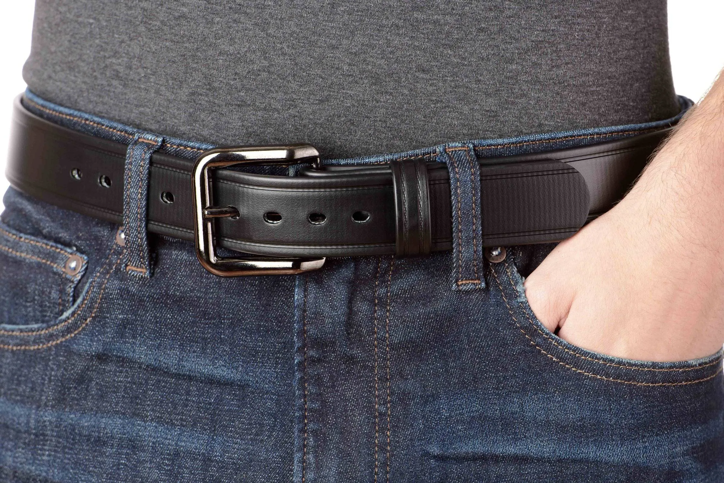 The Hercules Belt™ -  Black Max Thick With Gunmetal Buckle 1.50" (H550BK)