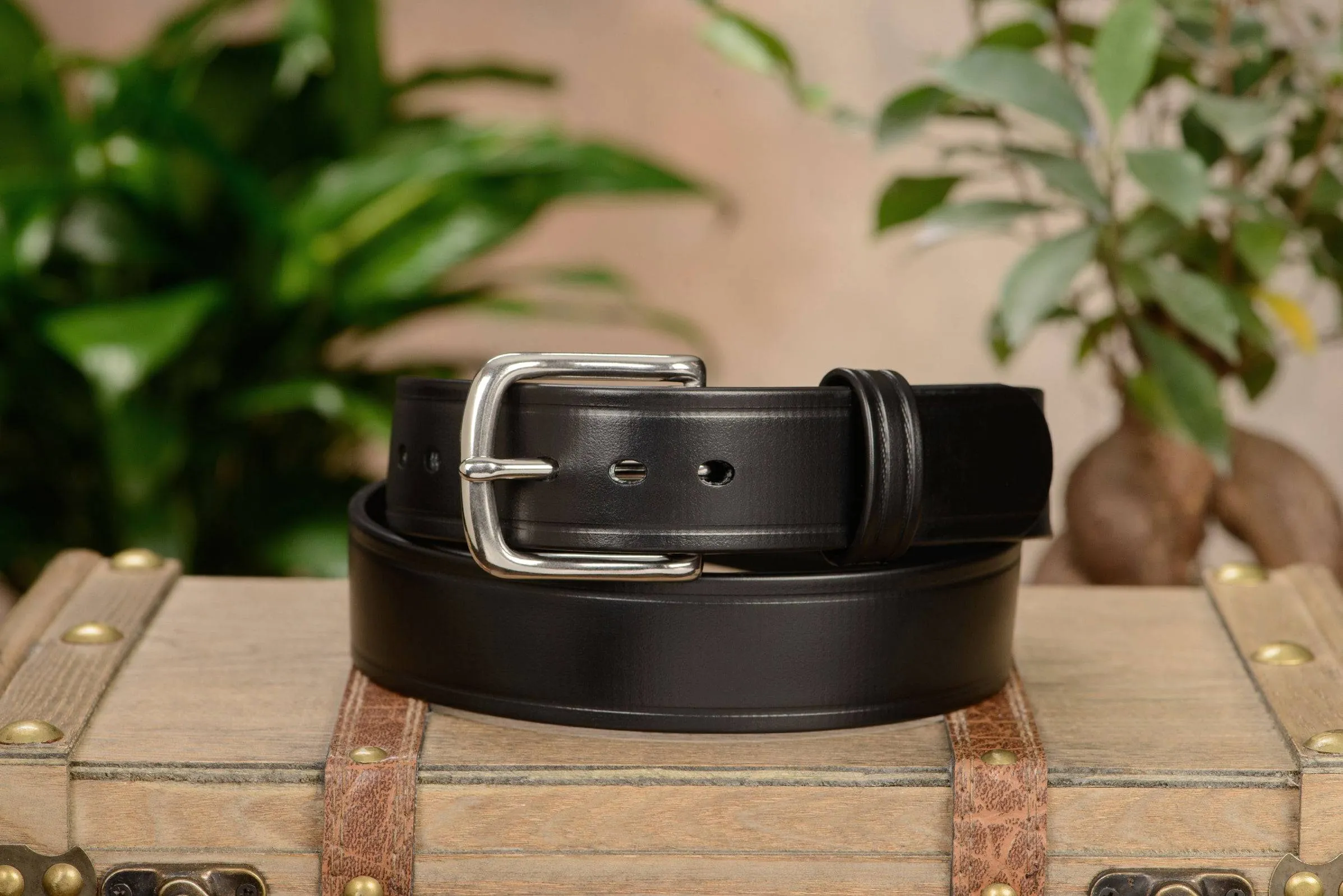 The Hercules Belt™ -  Black Max Thick With Stainless Buckle 1.50" (H520BK)