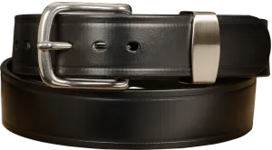 The Hercules Belt™ - Black Max Thick With Stainless Rounded Buckle And Keeper 1.50" (H530BK)