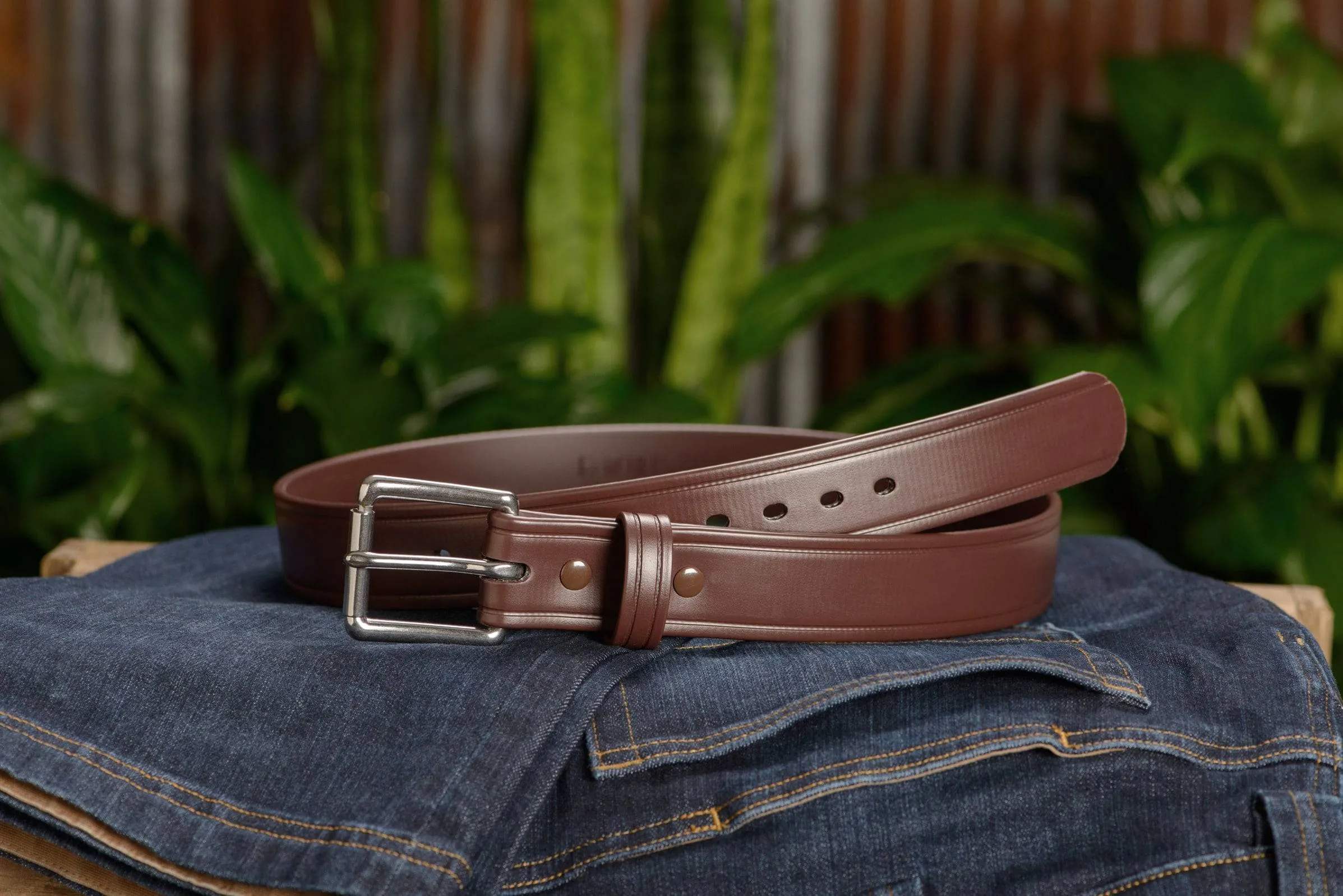 The Hercules Belt™ -  Brown Max Thick With Stainless Buckle 1.50" (H500BR)