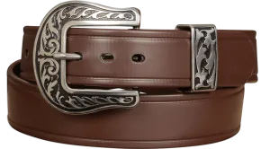 The Hercules Belt™ -  Brown Max Thick With Western Buckle And Keeper 1.50" (H570BR)