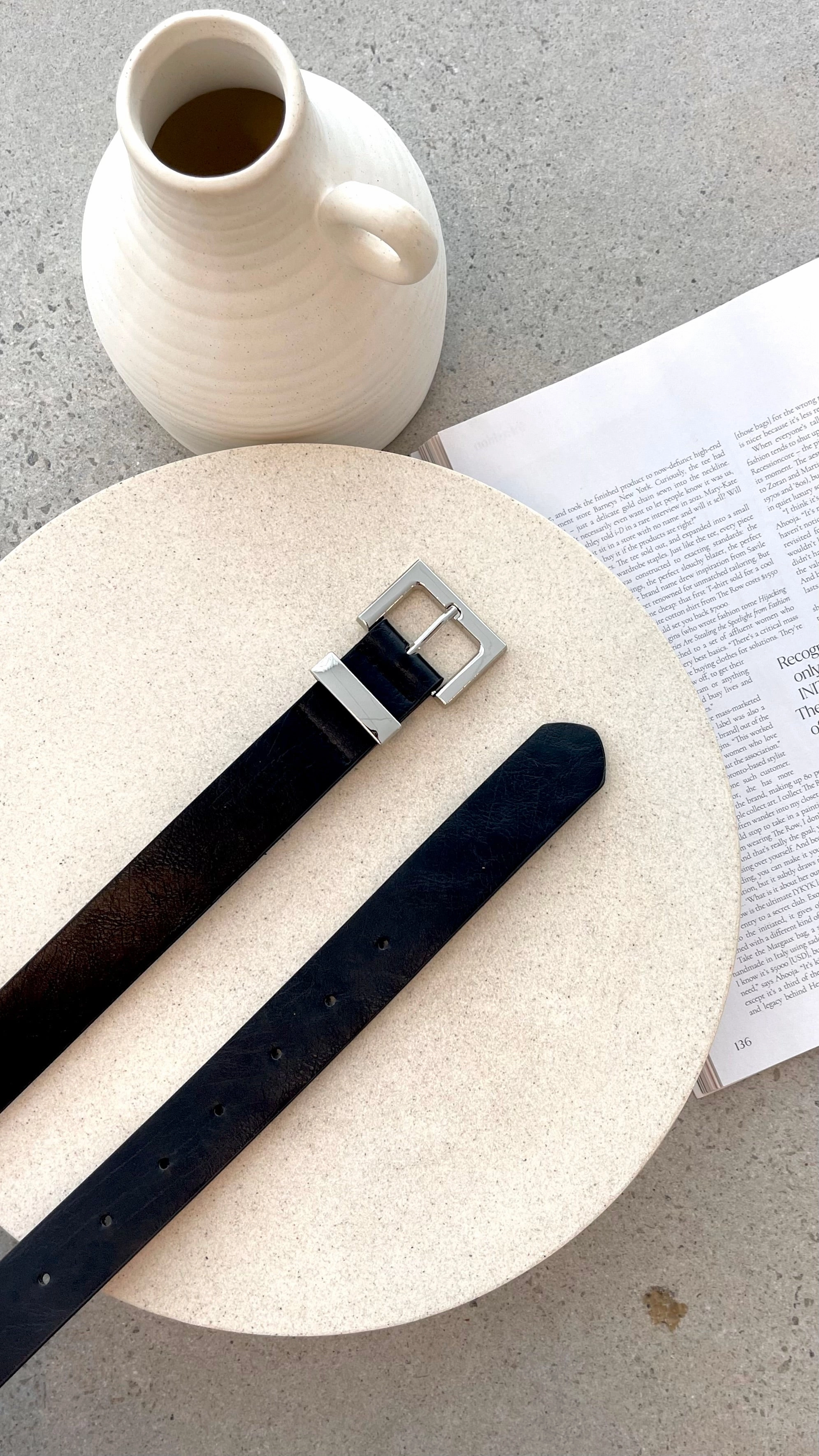 Valarae Belt - Black / Silver