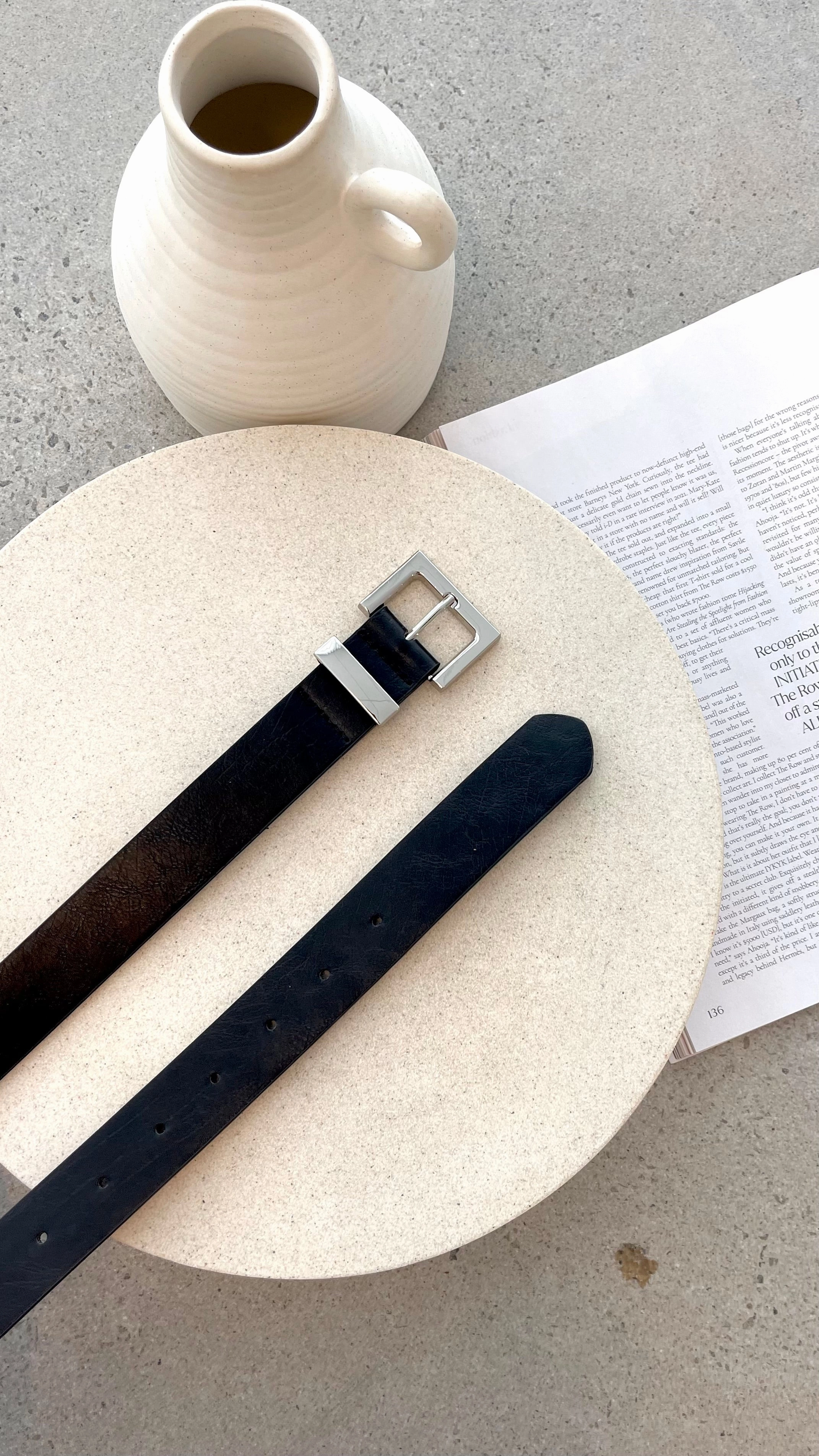 Valarae Belt - Black / Silver