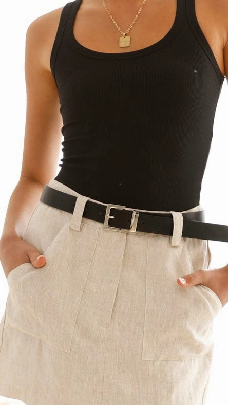 Valarae Belt - Black / Silver