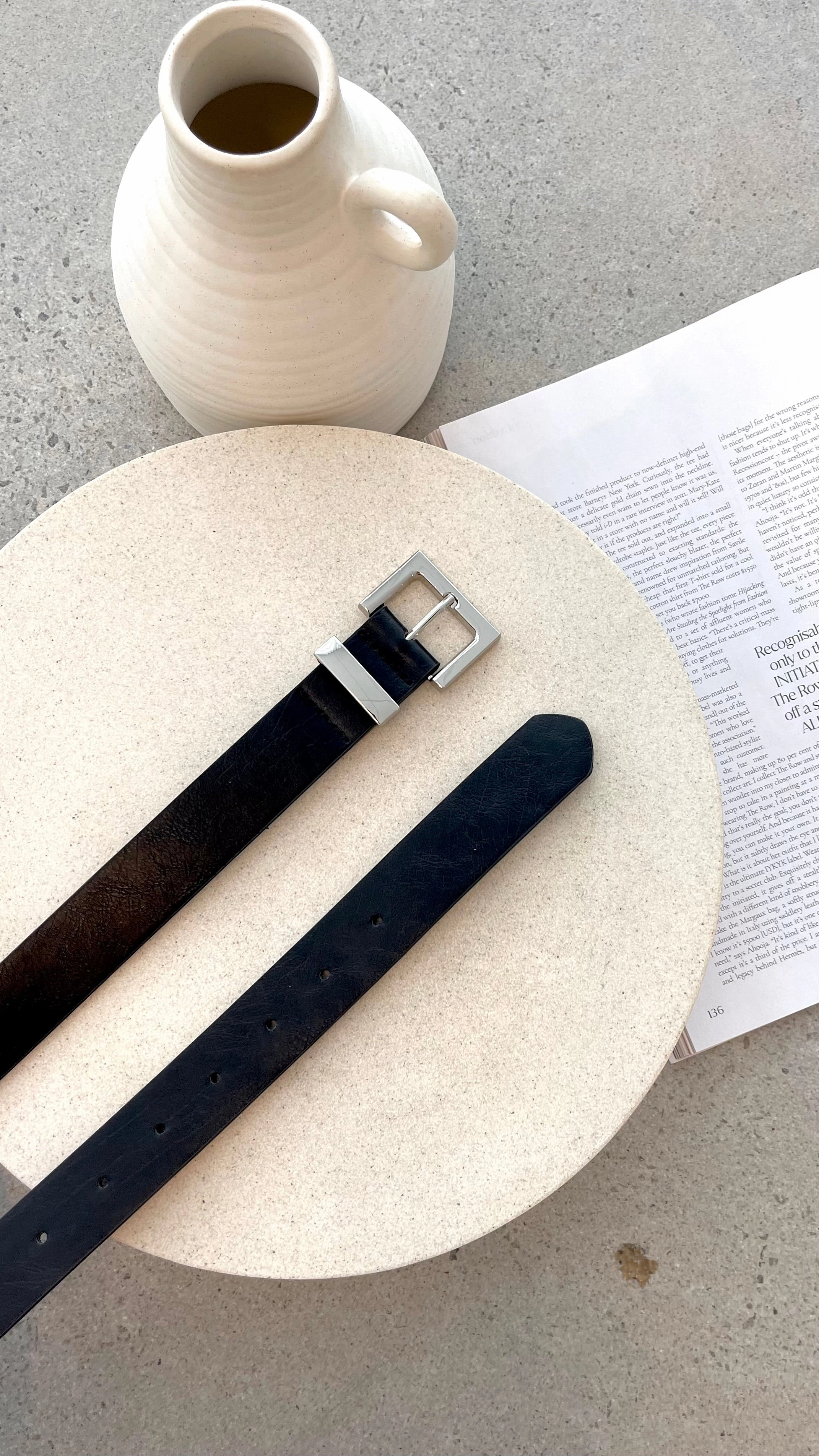 Valarae Belt - Black / Silver