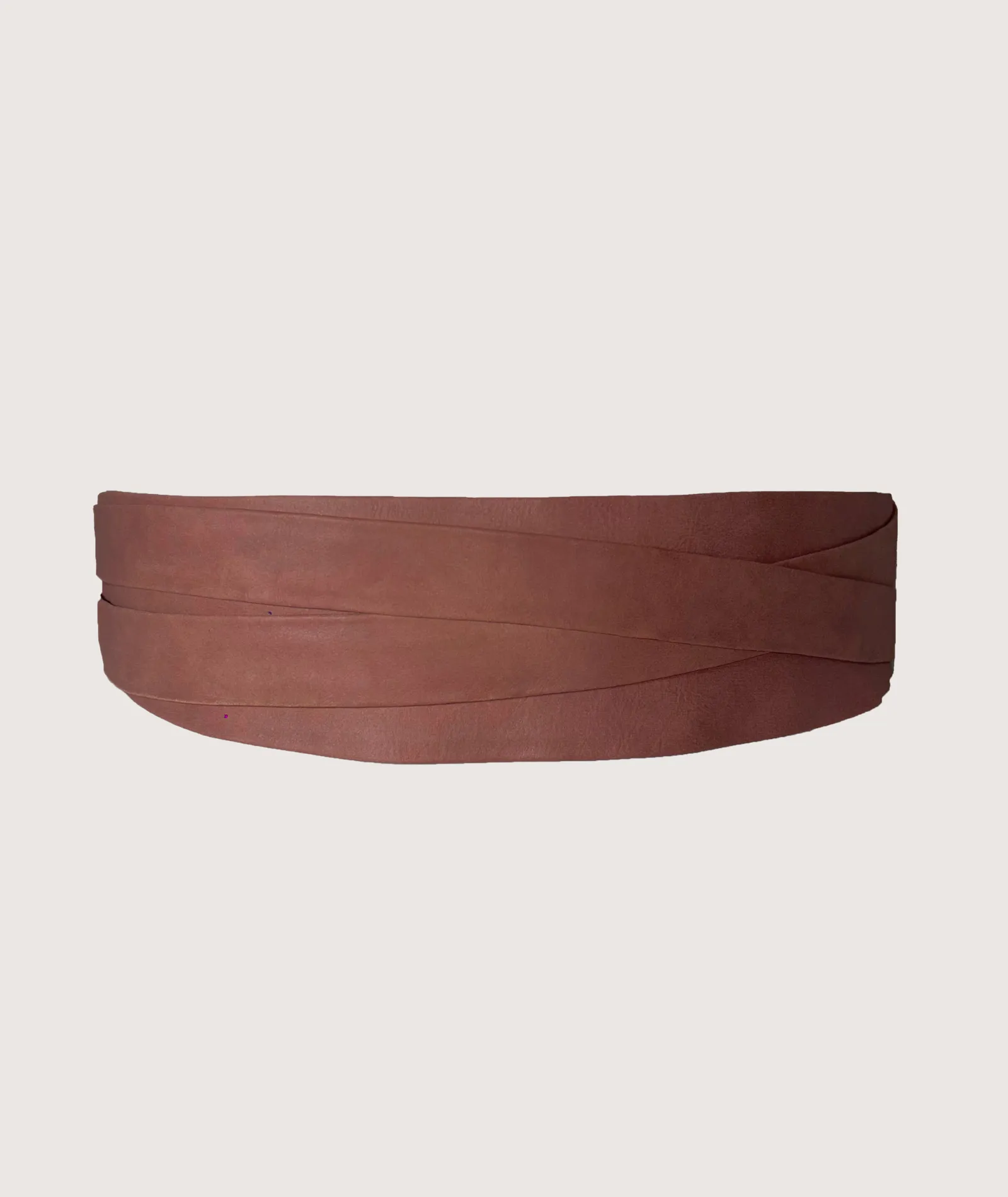 Wrap Leather Belt - Cinder Rose