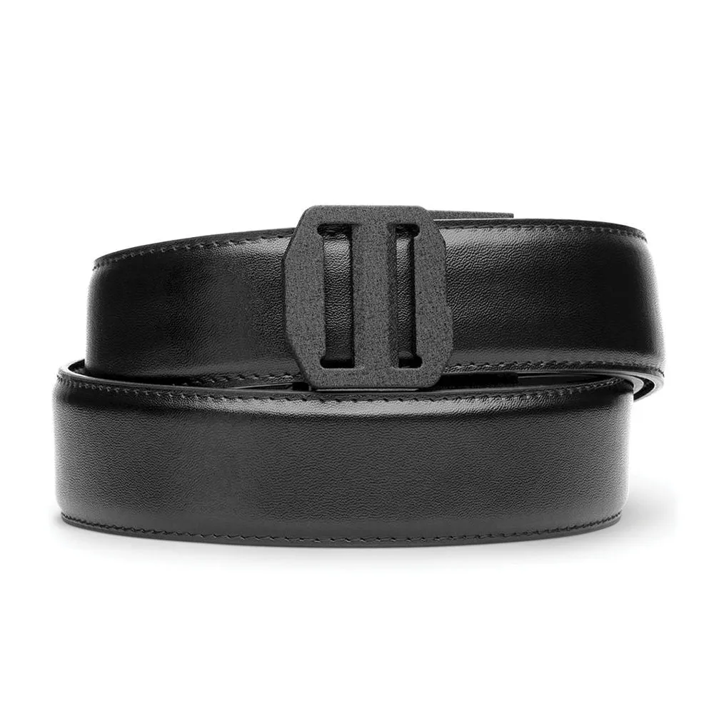X SERIES BUCKLE  | BLACK ARMORTEK LEATHER GUN BELT 1.5"
