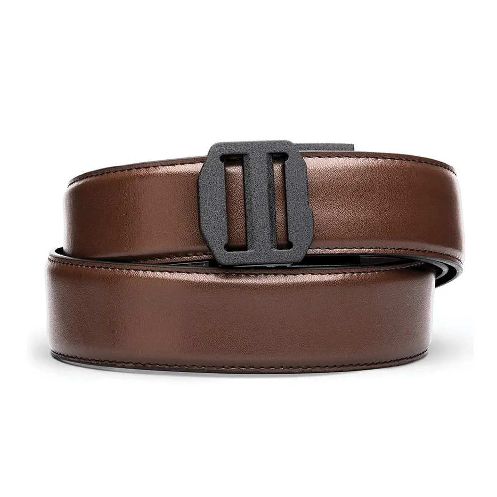 X SERIES BUCKLE  | BROWN ARMORTEK LEATHER GUN BELT 1.5"